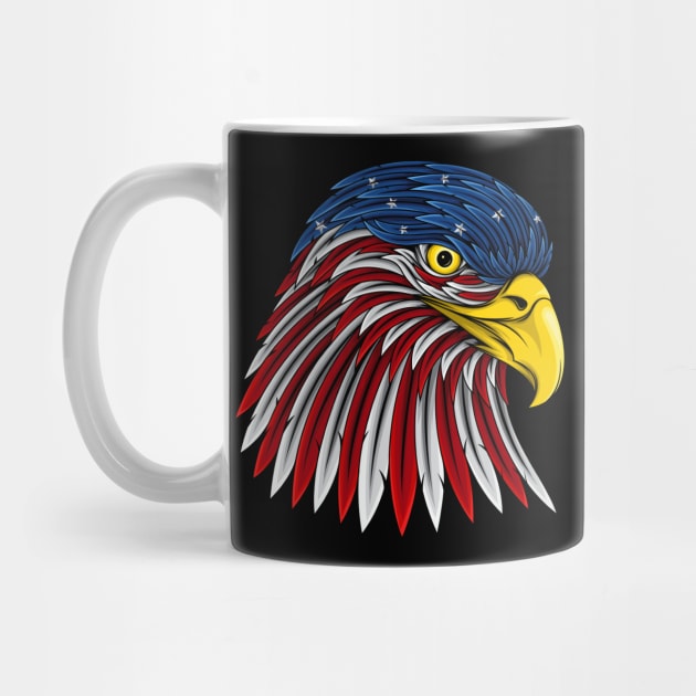 US Flag Eagle by JagatKreasi